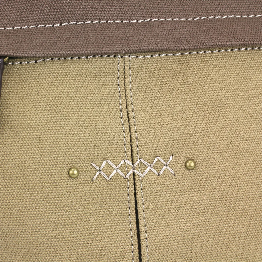 Multi Pocket Tote - Metal Charming Feather