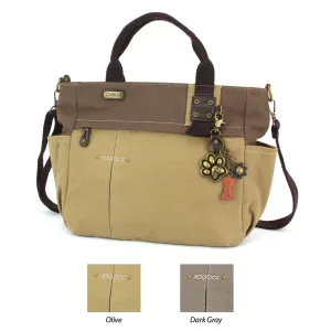 Multi Pocket Tote - Metal Charming Paw Print