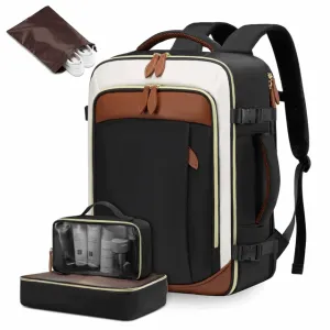 Multifunctional Travel Laptop Backpack with 3 Packing Accessories – Smart & Spacious Bag for Work & Travel