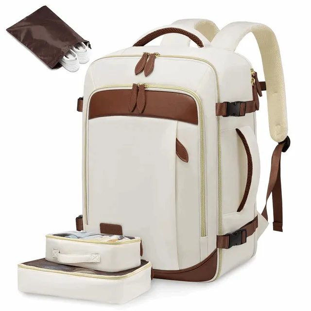 Multifunctional Travel Laptop Backpack with 3 Packing Accessories – Smart & Spacious Bag for Work & Travel