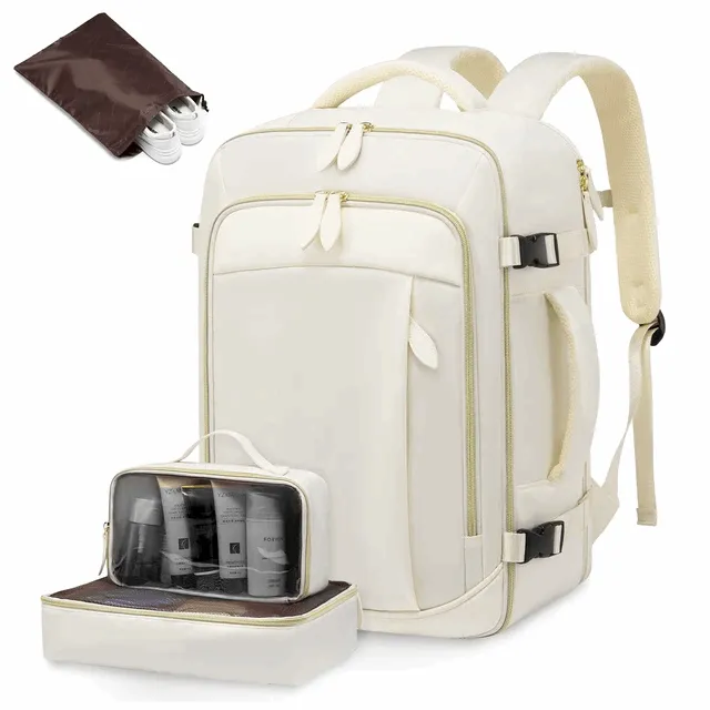 Multifunctional Travel Laptop Backpack with 3 Packing Accessories – Smart & Spacious Bag for Work & Travel