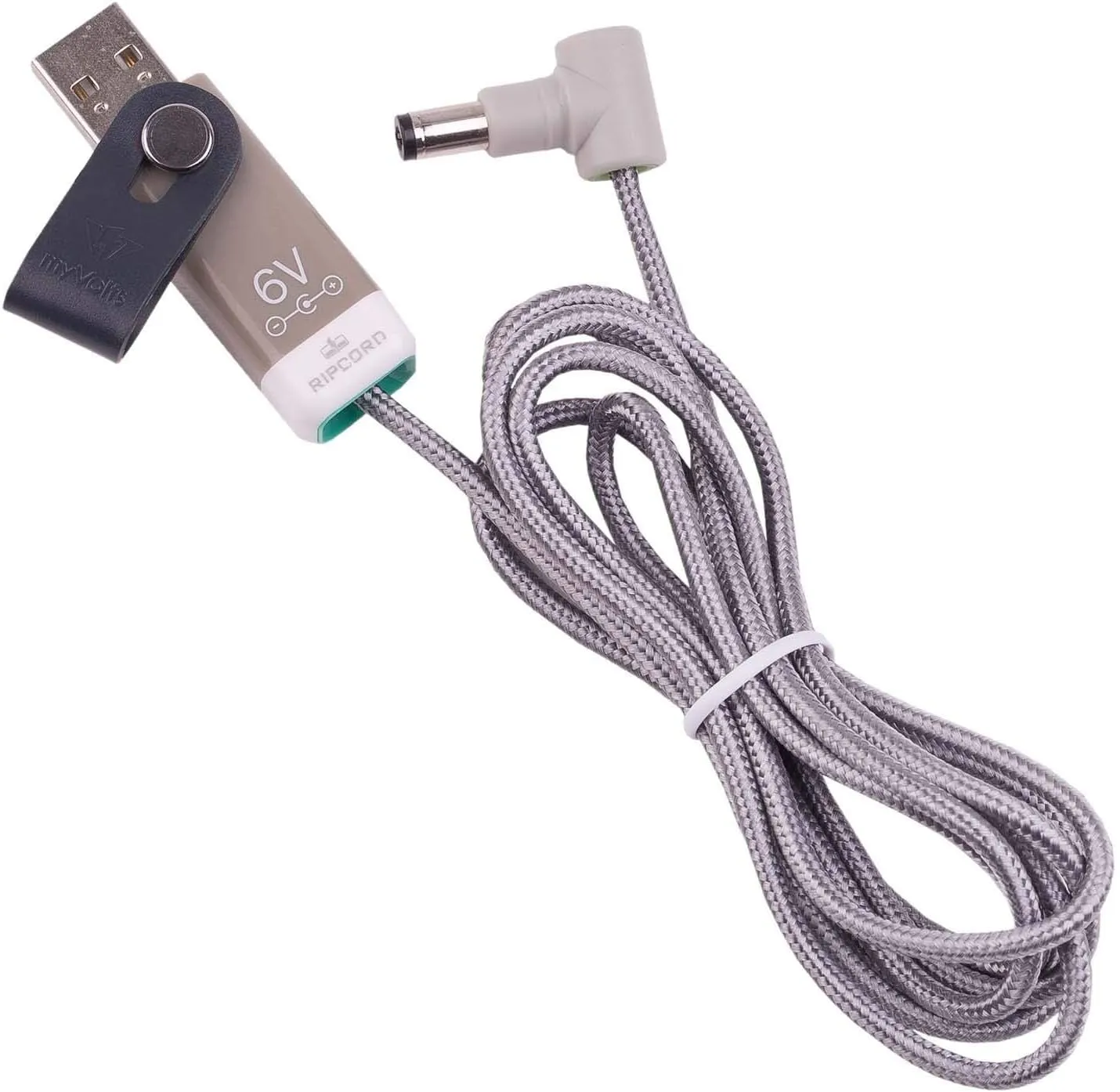myVolts Ripcord USB to 6V DC Power Cable Compatible with Hairmax Professional 12 Laser Comb