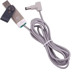 myVolts Ripcord USB to 6V DC Power Cable Compatible with Hairmax Professional 12 Laser Comb