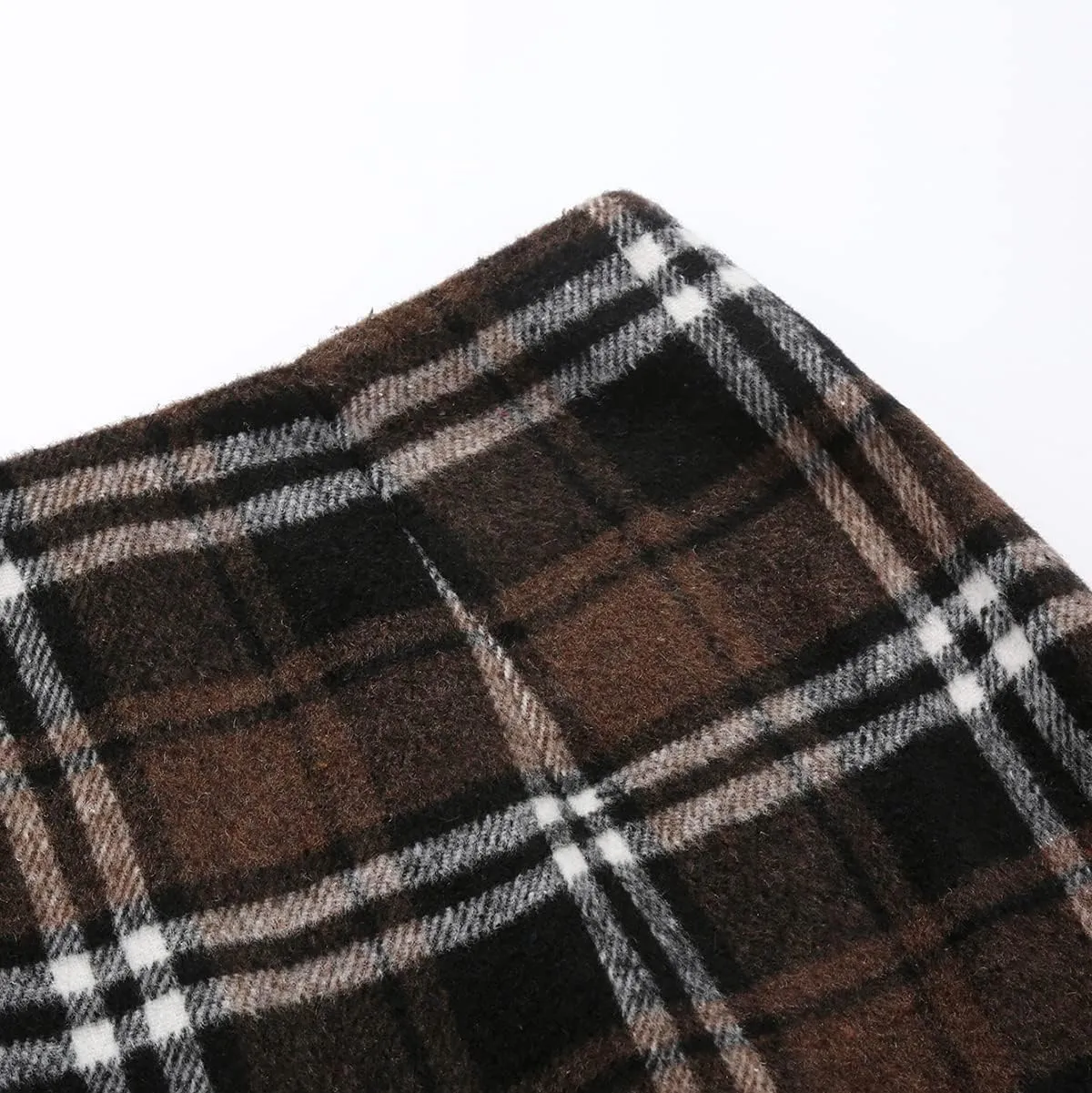Mywinway Plaid Mini Skirt for Women Fall Winter High Waist A Line Bodycon Pencil Fall Skirts