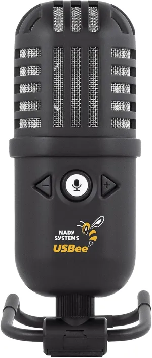 Nady USB Microphone, Computer Condenser Gaming Mic for PC/Laptop, Headphone Output, Volume Control, Plug and Play, LED Mute Button, for Streaming, Podcast, Studio Recording, All Metal