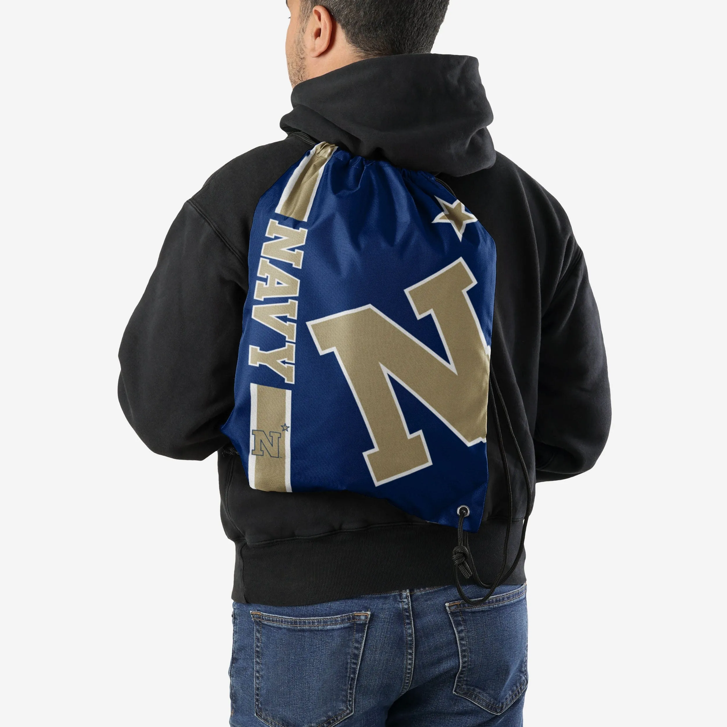 Navy Midshipmen Big Logo Drawstring Backpack