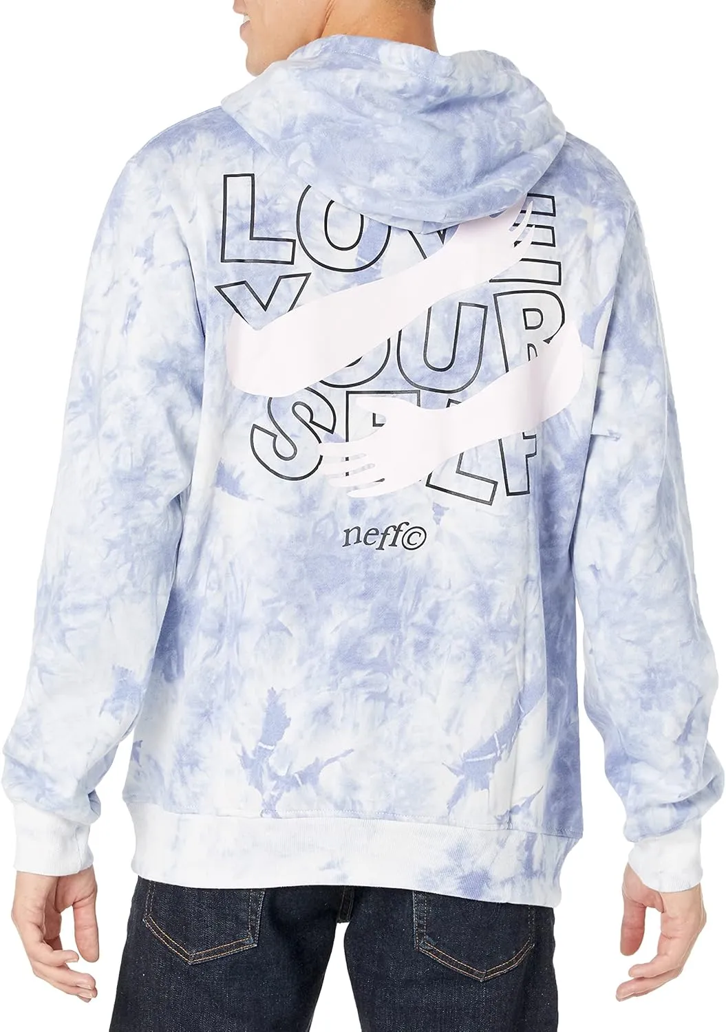 NEFF Men's Graphic Groovy Logo Skater Pullover Hoodie Sweatshirt