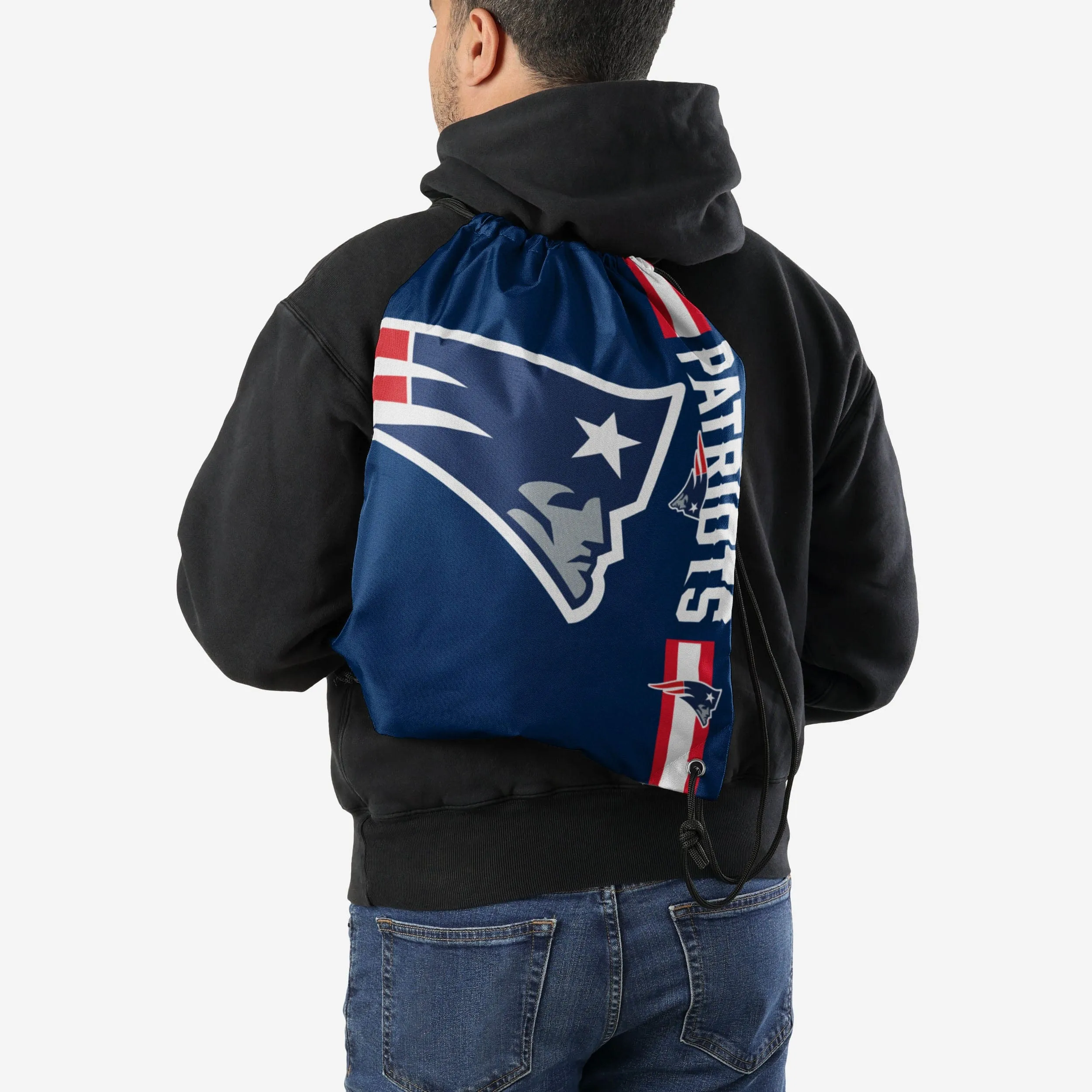 New England Patriots Big Logo Drawstring Backpack