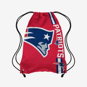 New England Patriots Red Alternate Color Big Logo Drawstring Backpack