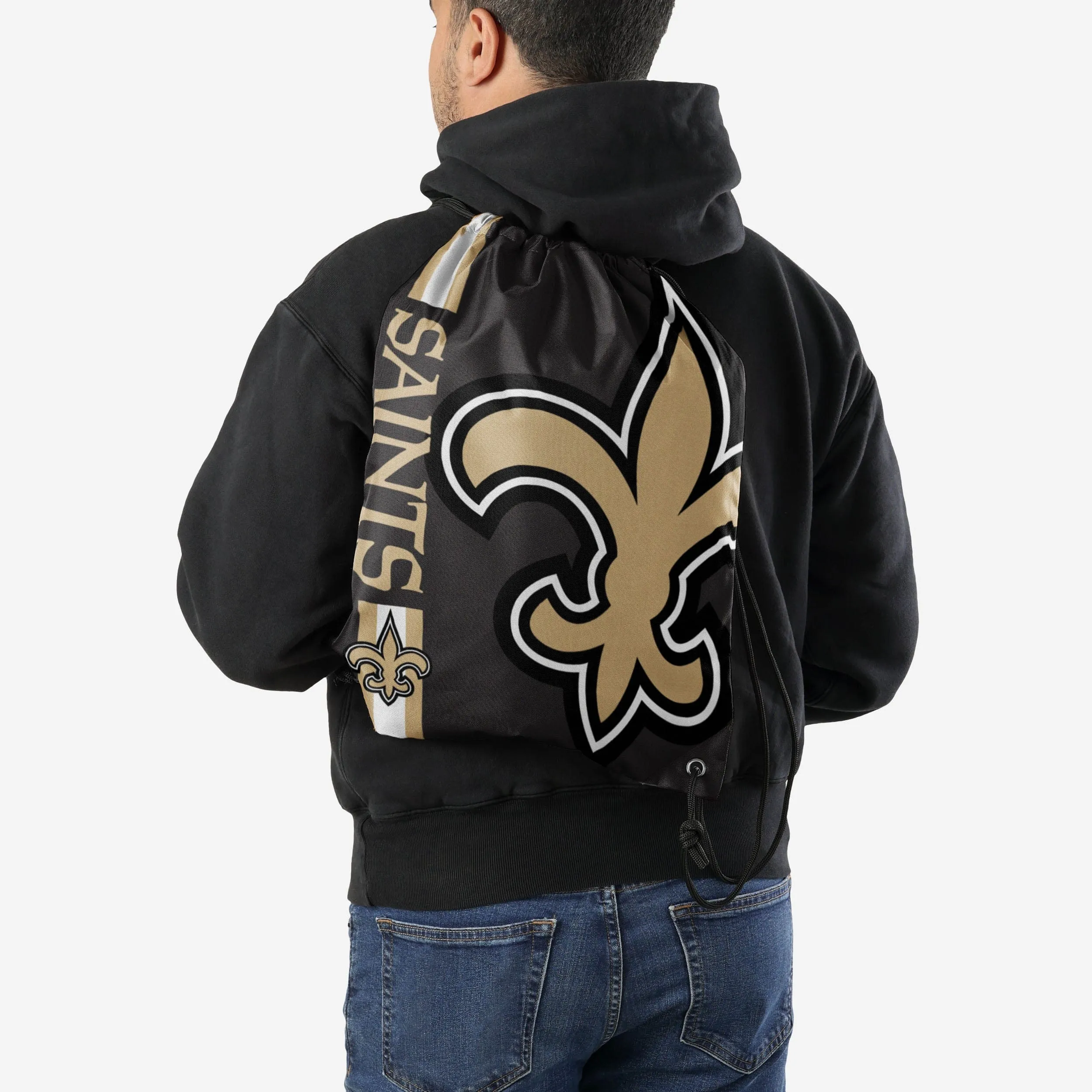 New Orleans Saints Big Logo Drawstring Backpack
