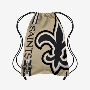 New Orleans Saints Gold Alternate Color Big Logo Drawstring Backpack