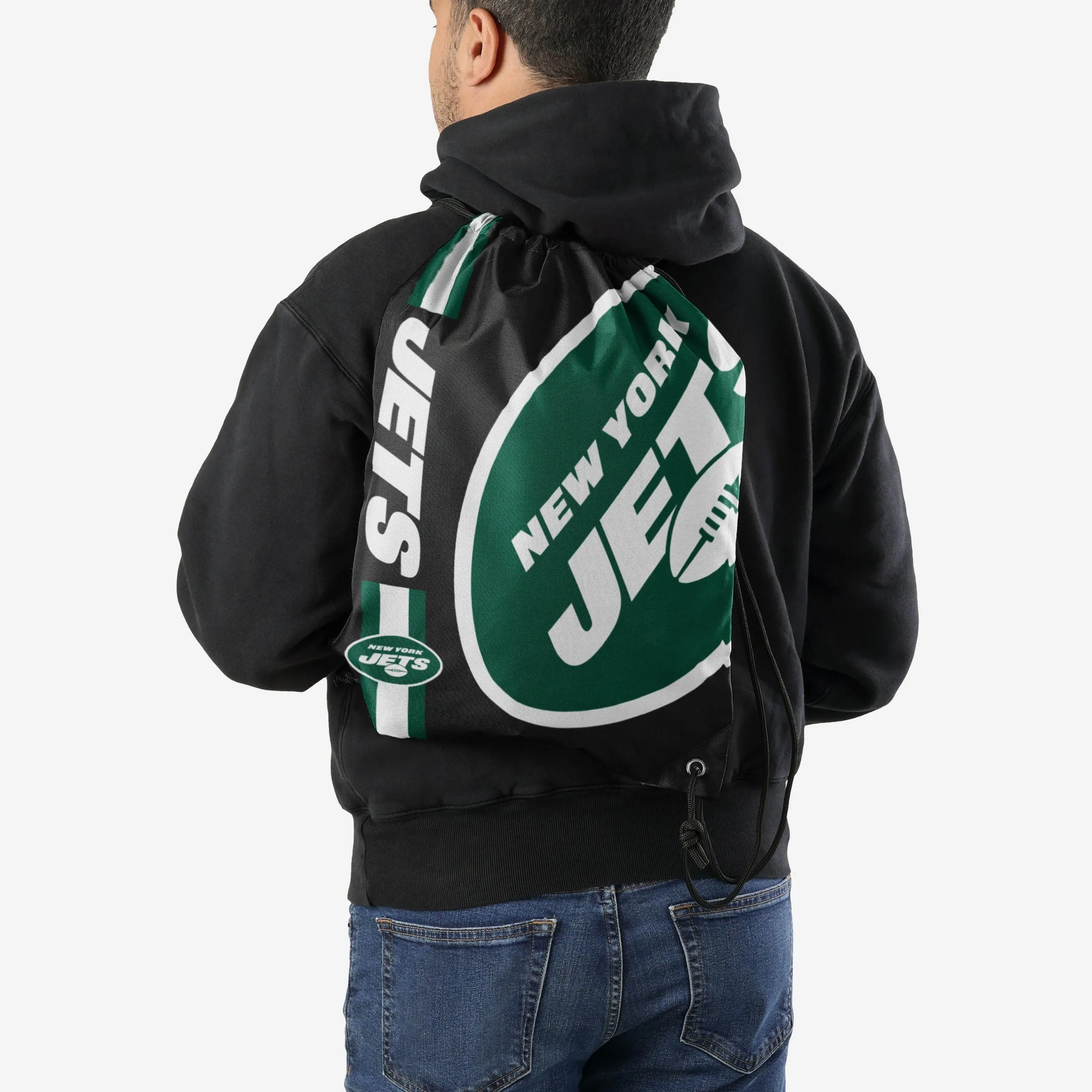 New York Jets Big Logo Drawstring Backpack
