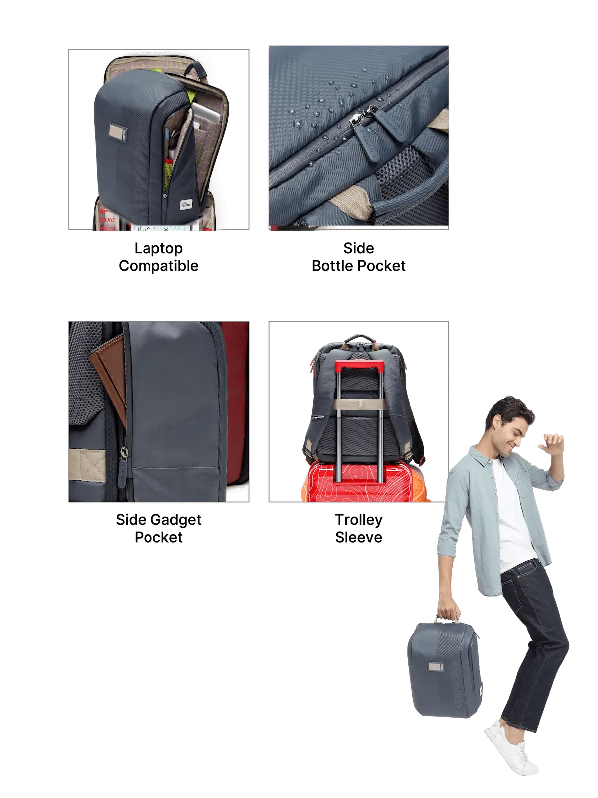Nexus Steel Blue Backpack