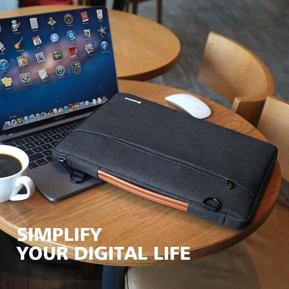 NIDOO 13-14 Inch Laptop Shoulder Bag Sleeve Case Protective Notebook Bag for 13.5 Inch Surface Laptop 3 4 5/14.4" Surface Laptop Studio/ThinkPad P14s L14 T14 / Chromebook S345 / HP Pavilion 14