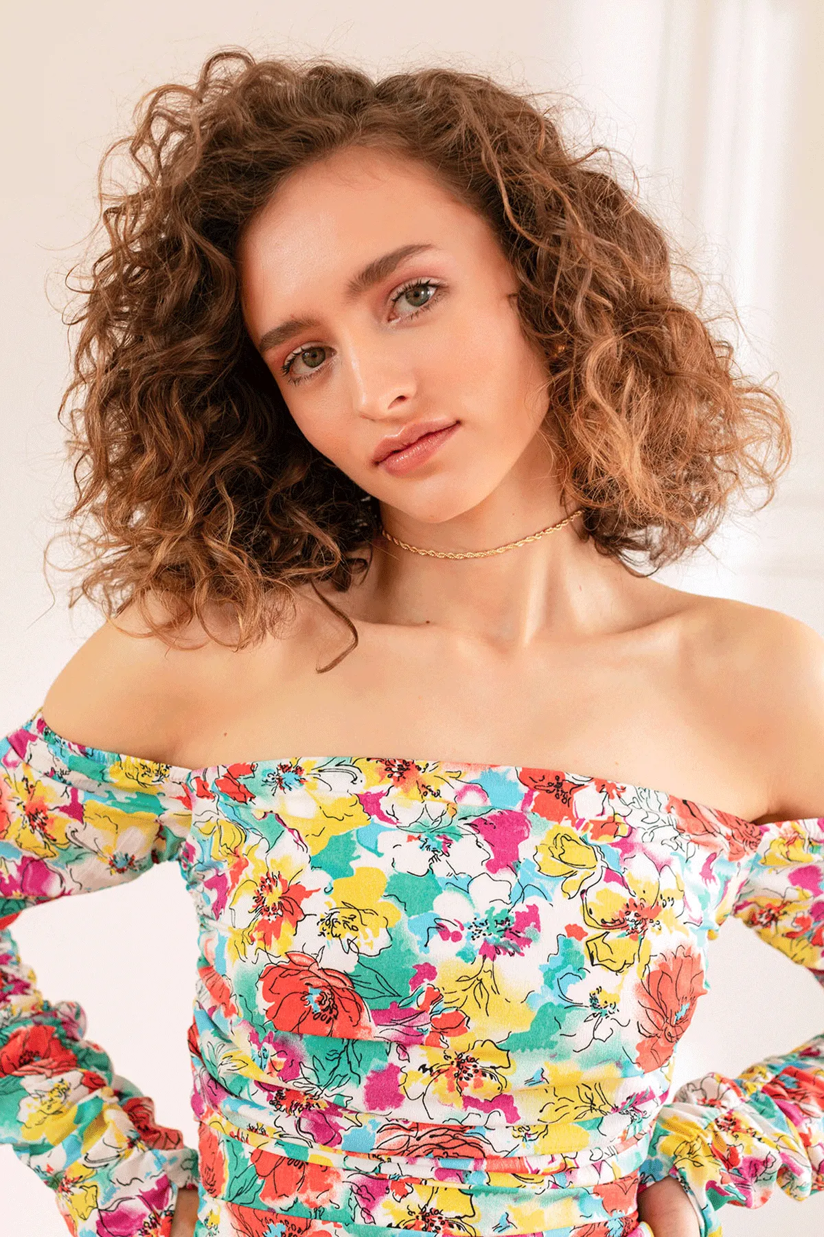 Nora Mini Dress / Colorful Floral