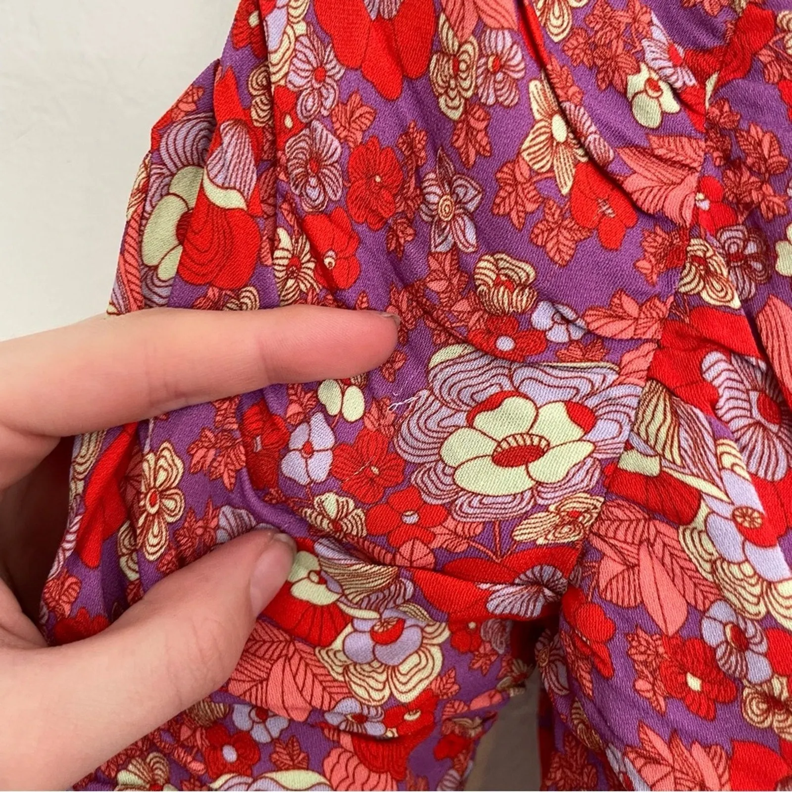 NWT RÓHE Sadie Floral Ruched Bodycon Long Sleeve Mini Dress (4)