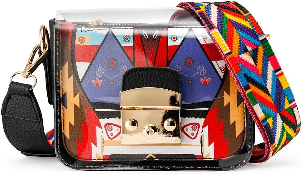 OCT17 Women Mini Transparent Plastic Crossbody Durable Summer Shoulder Bag Purse