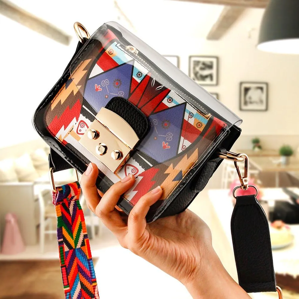 OCT17 Women Mini Transparent Plastic Crossbody Durable Summer Shoulder Bag Purse