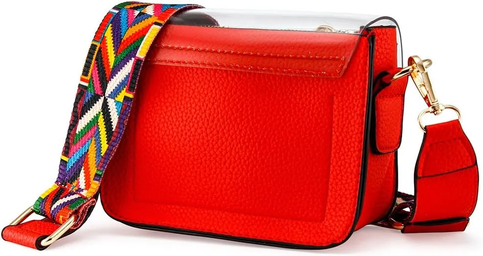 OCT17 Women Mini Transparent Plastic Crossbody Durable Summer Shoulder Bag Purse
