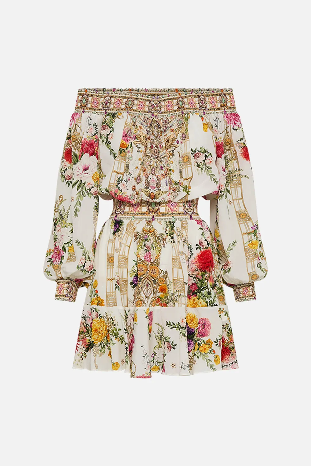 OFF SHOULDER SHORT DRESS EGYPTIAN ROSE