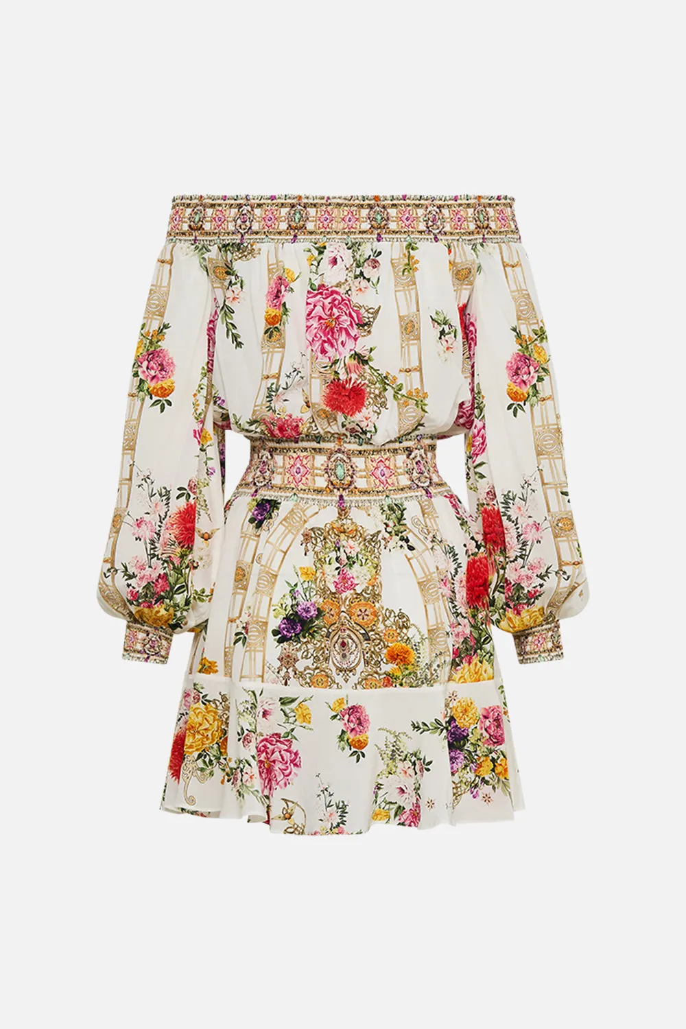OFF SHOULDER SHORT DRESS EGYPTIAN ROSE