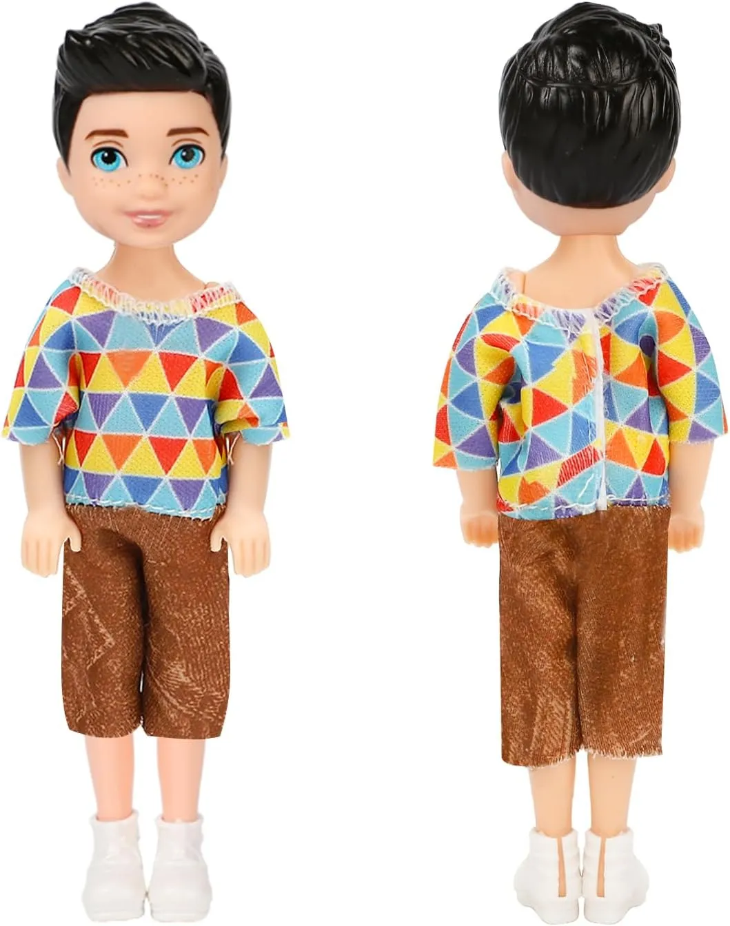 ONEST 10 Sets 5 Inch Mini Dolls with Doll Clothes Party Grown Outfits Doll Accessories for Kids