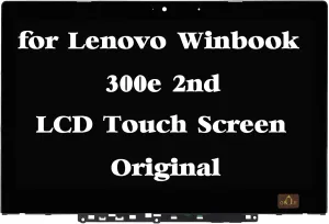 Original Replacement Screen for Lenovo Winbook 300e 2nd Gen 81M9 LCD Touch Screen Display Digitizer Assembly with Bezel Frame 5D10T45069 11.6" HD 1366x768 (Not Work for Winbook 300e 1st Gen)