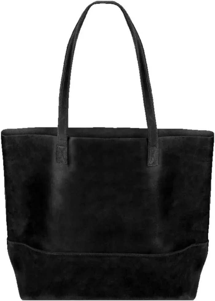 ORNA'S LEATHER ART EVERYDAY TOTE BAG: Women’s Large Sling Shopping Carryall, Hand Crafted 100% Cowhide, Oversized