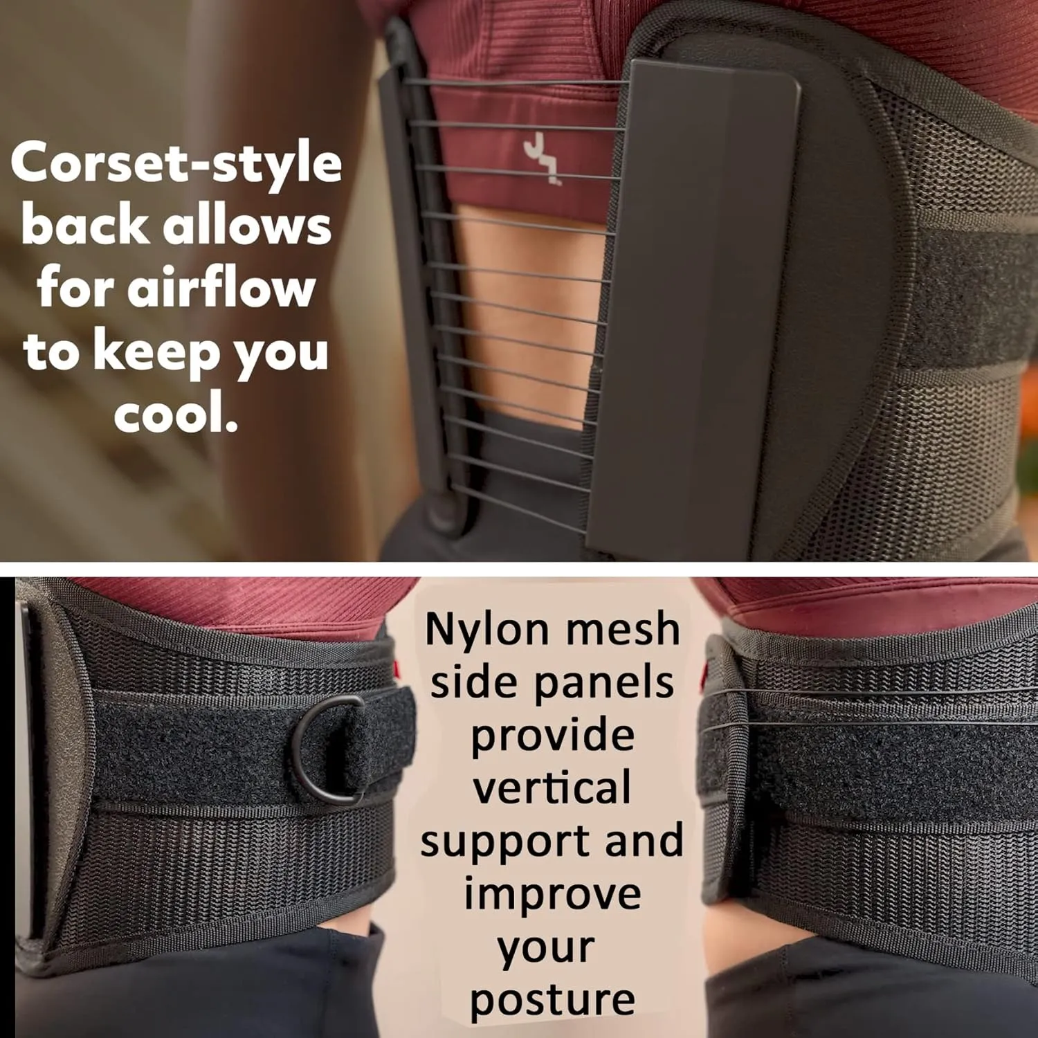 Ottobock The S.P.I.N.E. Adjustable Lower Back Brace with Pulley System - Lumbar Back Support Belt for Men and Women - Compression to Relieve Lower Back Pain & Spine Pressure, Medium