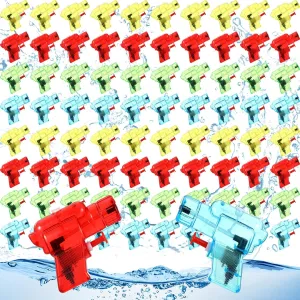 Outus 24 Pcs Water Gun Mini Colorful Squirt Toys Pool Party Favors Plastic Gun Bulk for Outdoor Beach Game Summer Swimming Pool Party Favor (Bright Colors,Classic)