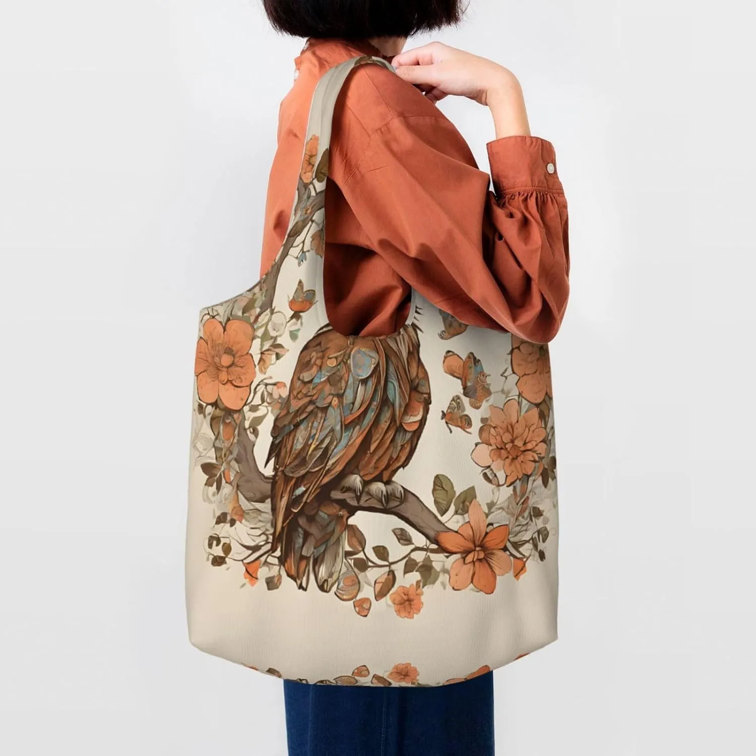 Owl Beliefs Stylish Canvas One-Shoulder Commuter Bag-Suitable For Daily Use And Urban Exploration