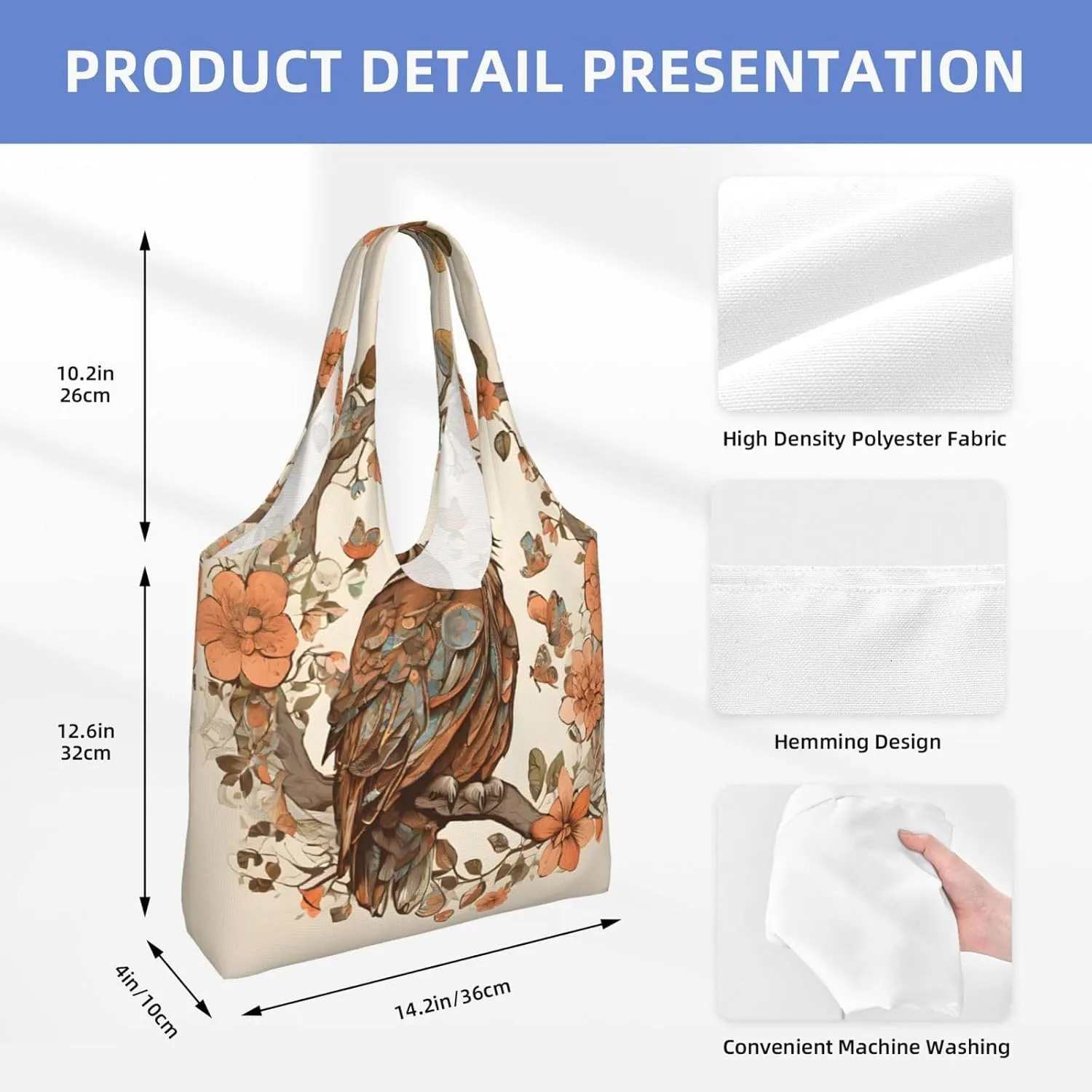 Owl Beliefs Stylish Canvas One-Shoulder Commuter Bag-Suitable For Daily Use And Urban Exploration