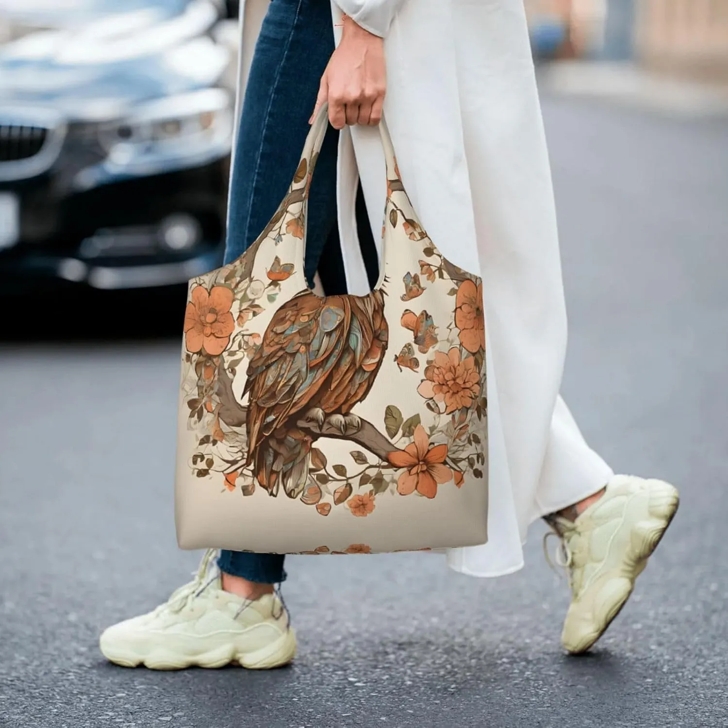 Owl Beliefs Stylish Canvas One-Shoulder Commuter Bag-Suitable For Daily Use And Urban Exploration