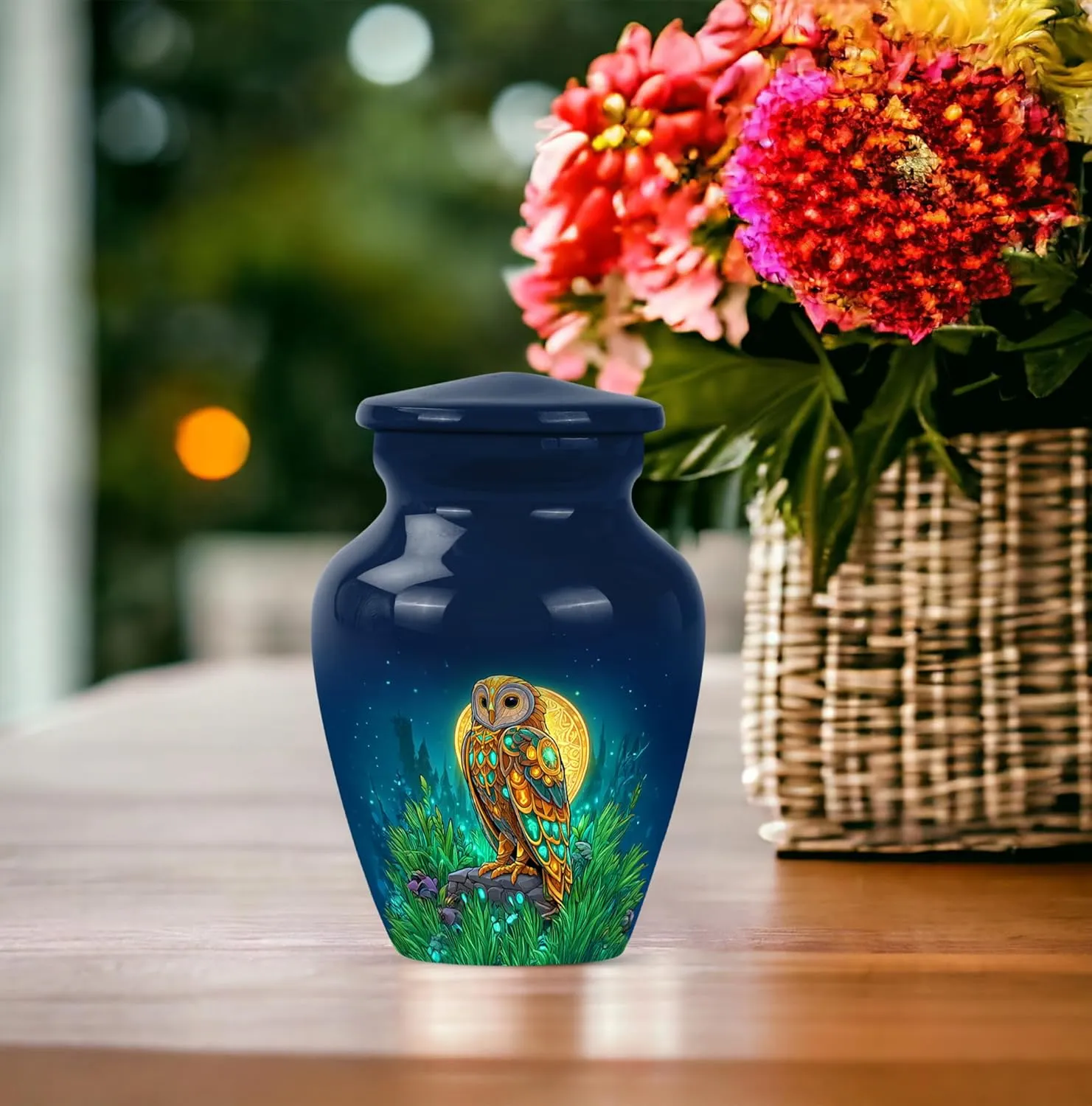 Owl Small Cremation Urns for Human Ashes - Small Urn for Human Adult - Cremation Urns for Ashes - Cremation Urn for Human - 3 Inch Pack of 2