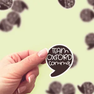 Oxford Comma Enthusiast Sticker