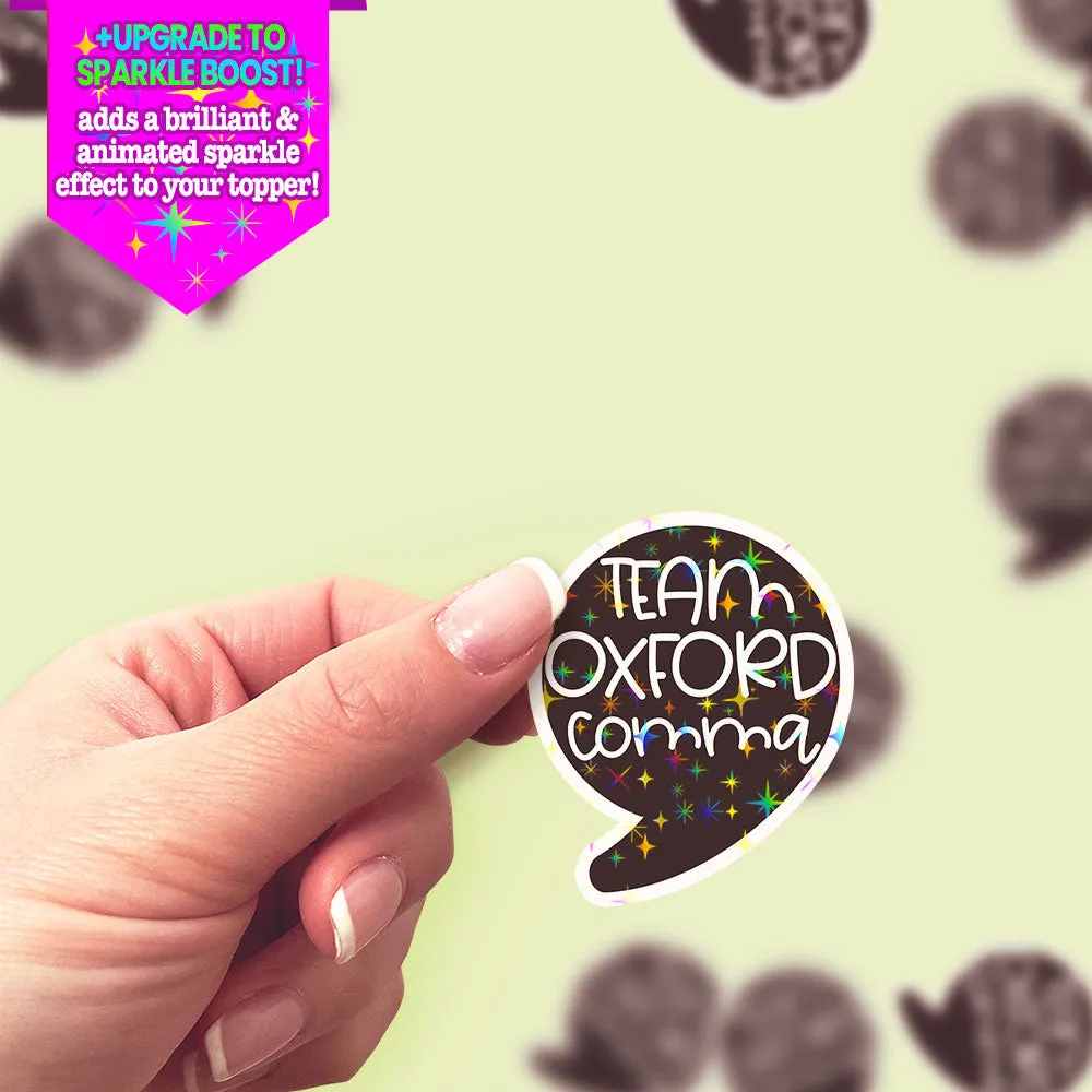 Oxford Comma Enthusiast Sticker