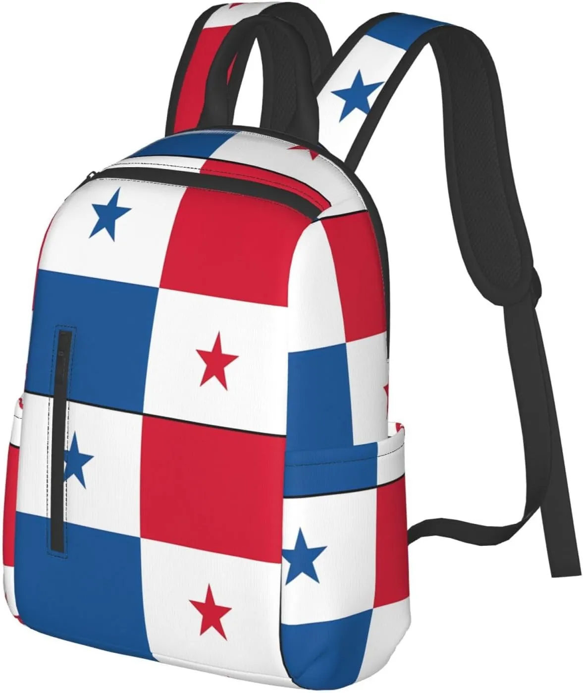 Panama Flag Travel Backpacks Casual Laptop Backpack Sport Rucksack Large Capacity Daypack Multi-Pockets Adjustable Strap Bag for Working Hiking
