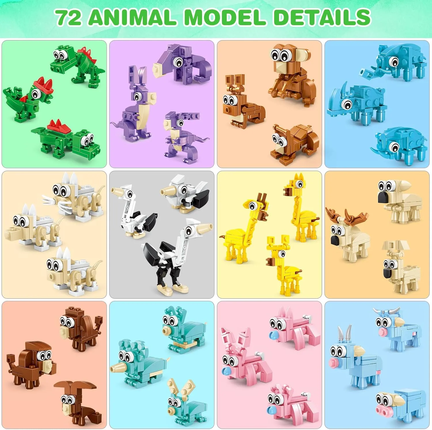 Party Favors for Kids Building Set, 24 Packs Models Building Blocks Toy, Classroom Prizes Goodie Bag Stuffers, Birthday Gift for Boys Girls Ages 6 