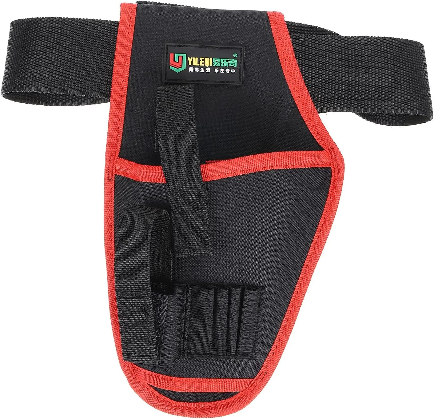 PATIKIL Tool Pouch Belt for Drill, Installer Carpenter Electrician Waist Tool Bag Utility Belts Organizer Work Gear Pocket Holder for Men Women, Red