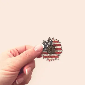 Patriotic Flower Sticker