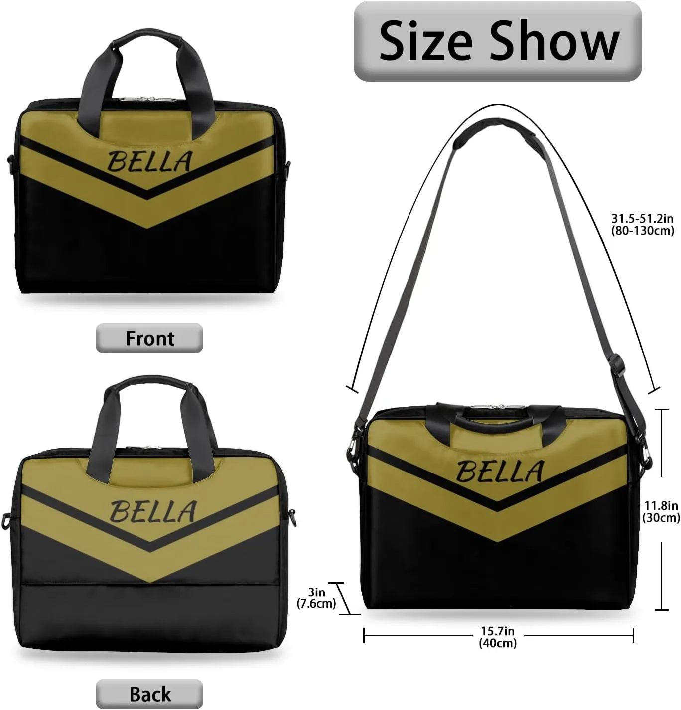 Personalized Custom Laptop Bag,Customized Computer Notebook Protective Bag Briefcase Sleeve Case