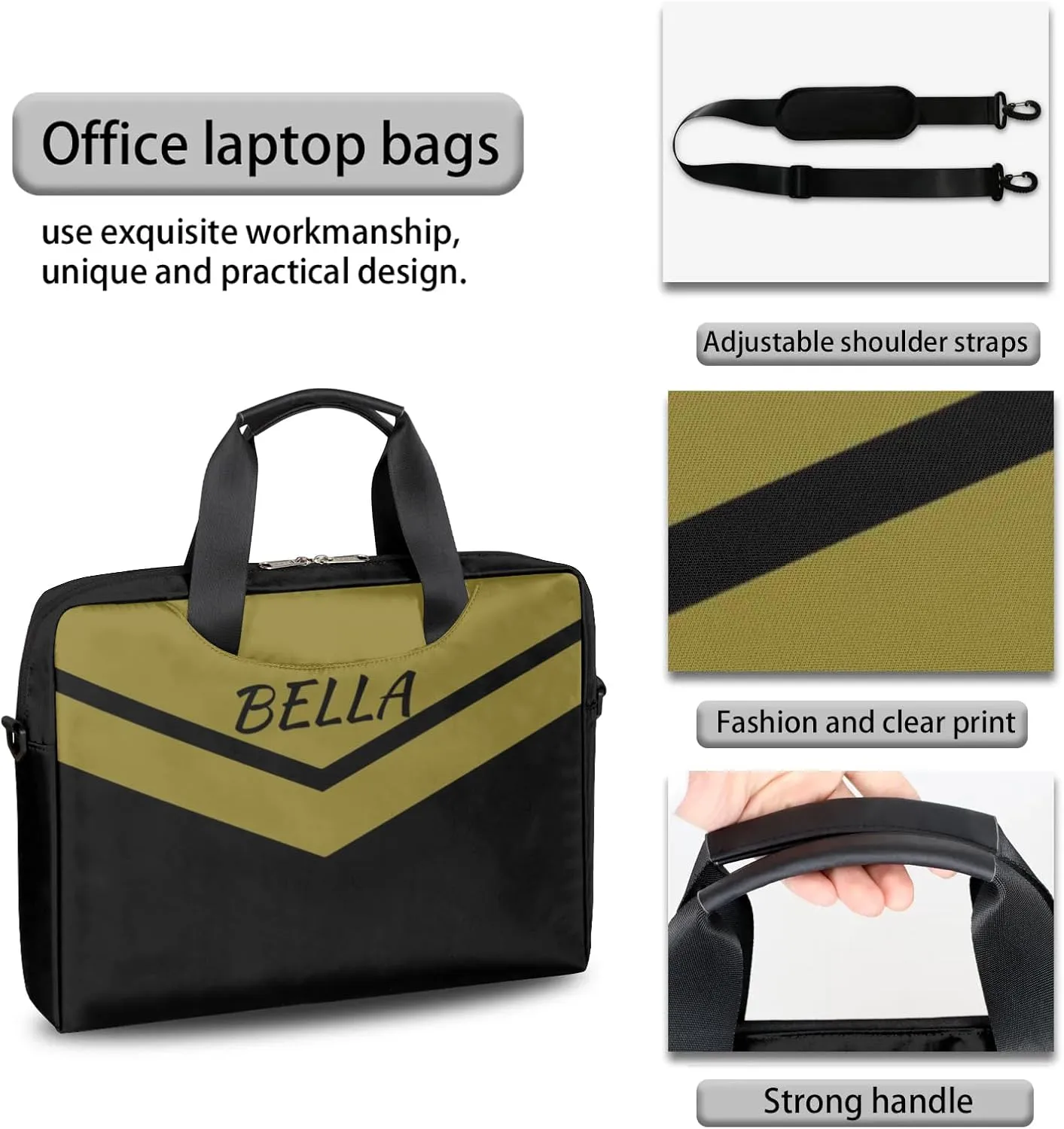 Personalized Custom Laptop Bag,Customized Computer Notebook Protective Bag Briefcase Sleeve Case