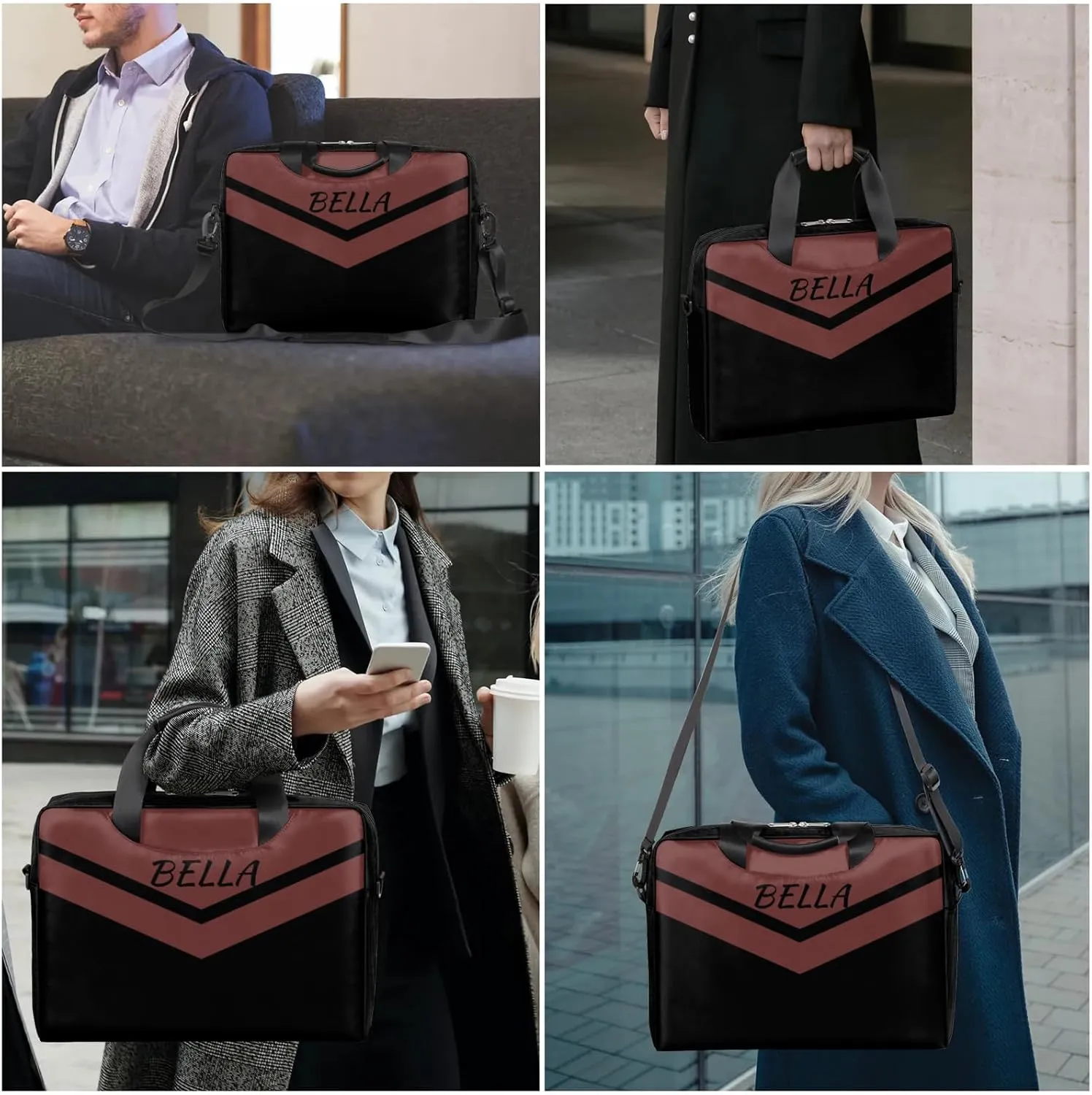 Personalized Custom Laptop Bag,Customized Computer Notebook Protective Bag Briefcase Sleeve Case