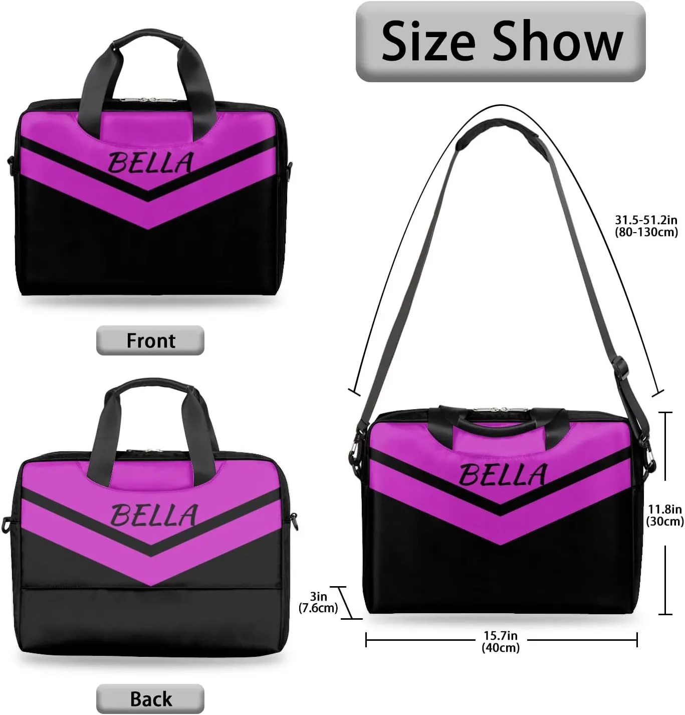 Personalized Custom Laptop Bag,Customized Computer Notebook Protective Bag Briefcase Sleeve Case