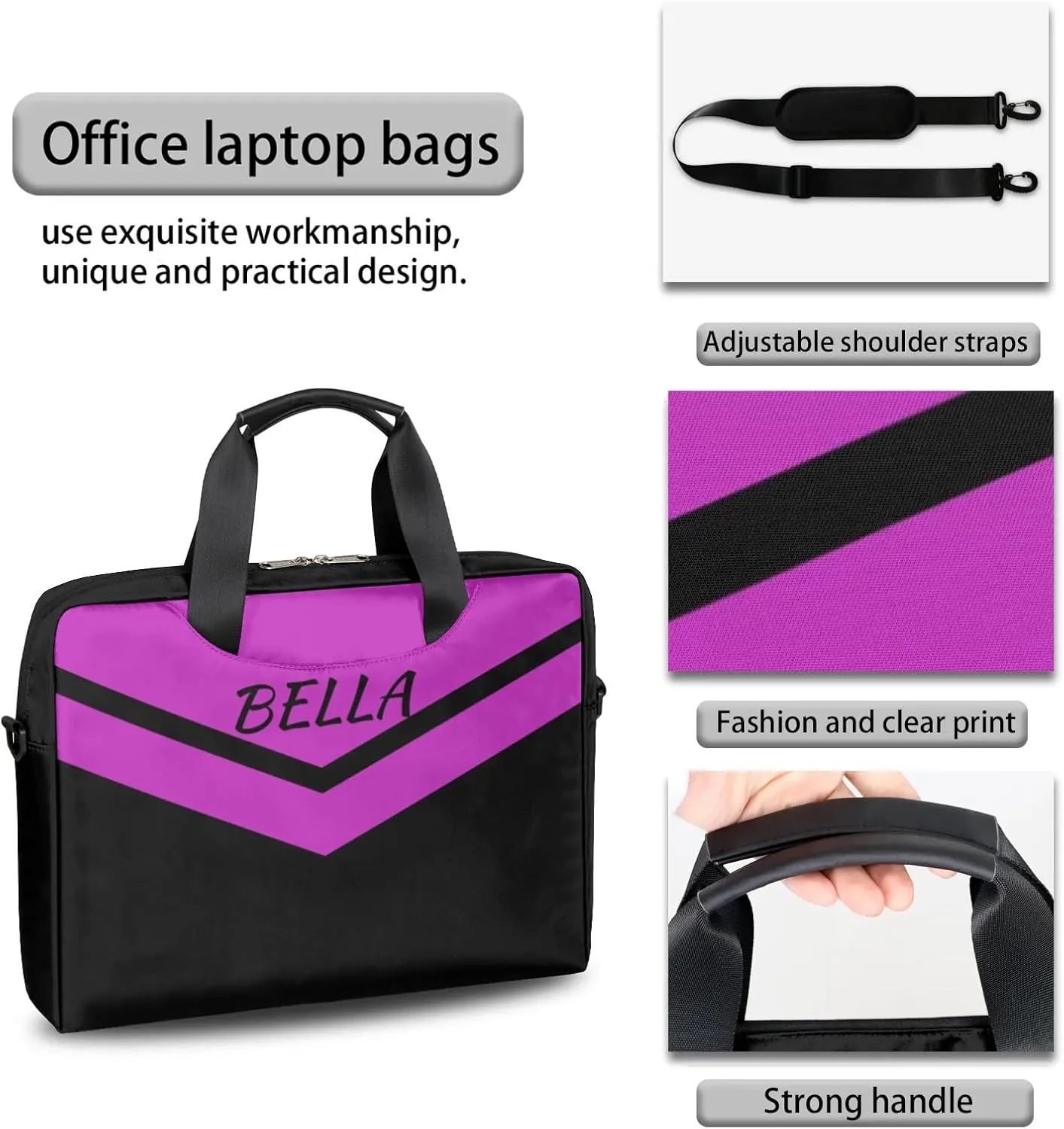 Personalized Custom Laptop Bag,Customized Computer Notebook Protective Bag Briefcase Sleeve Case