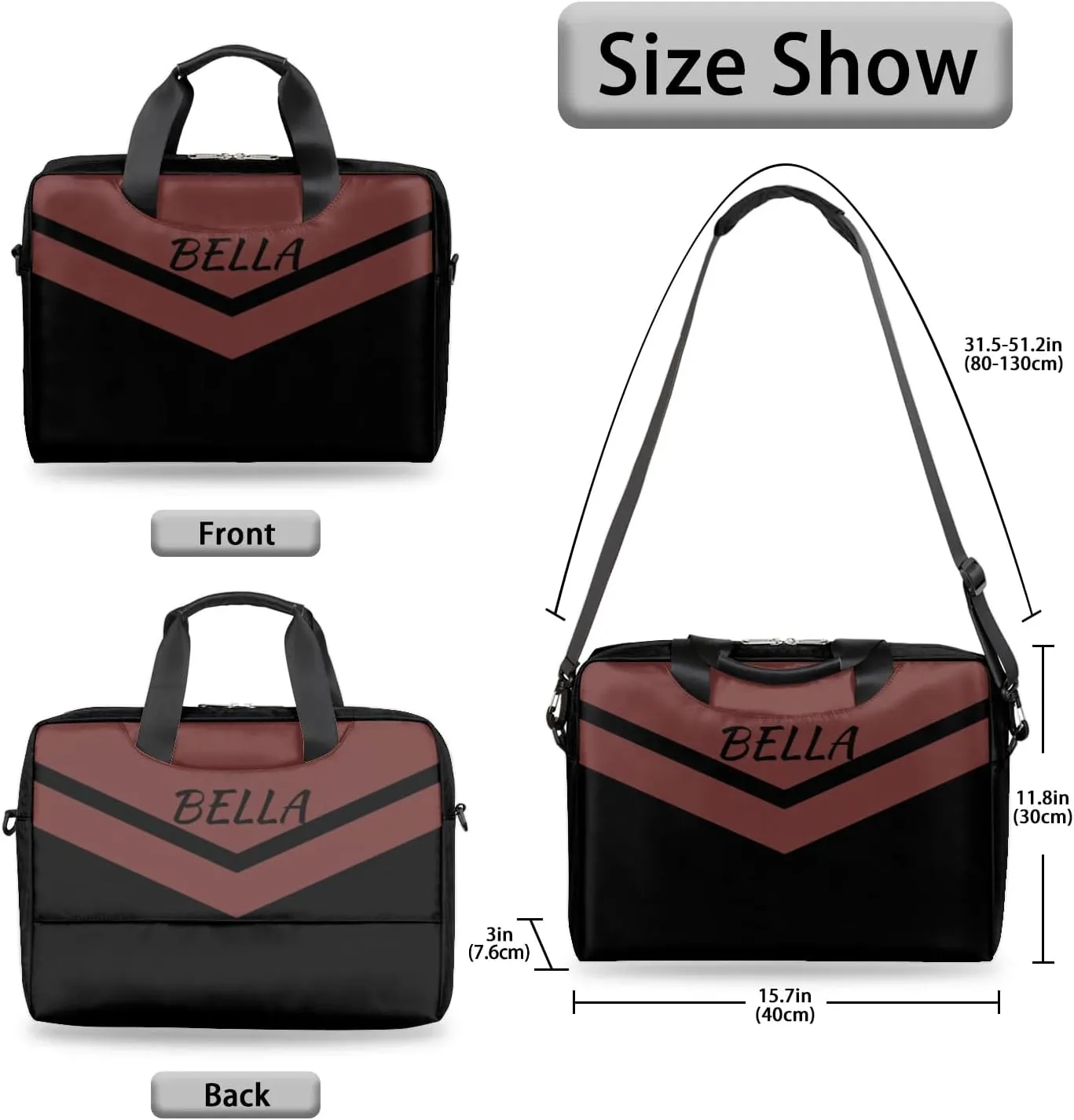 Personalized Custom Laptop Bag,Customized Computer Notebook Protective Bag Briefcase Sleeve Case