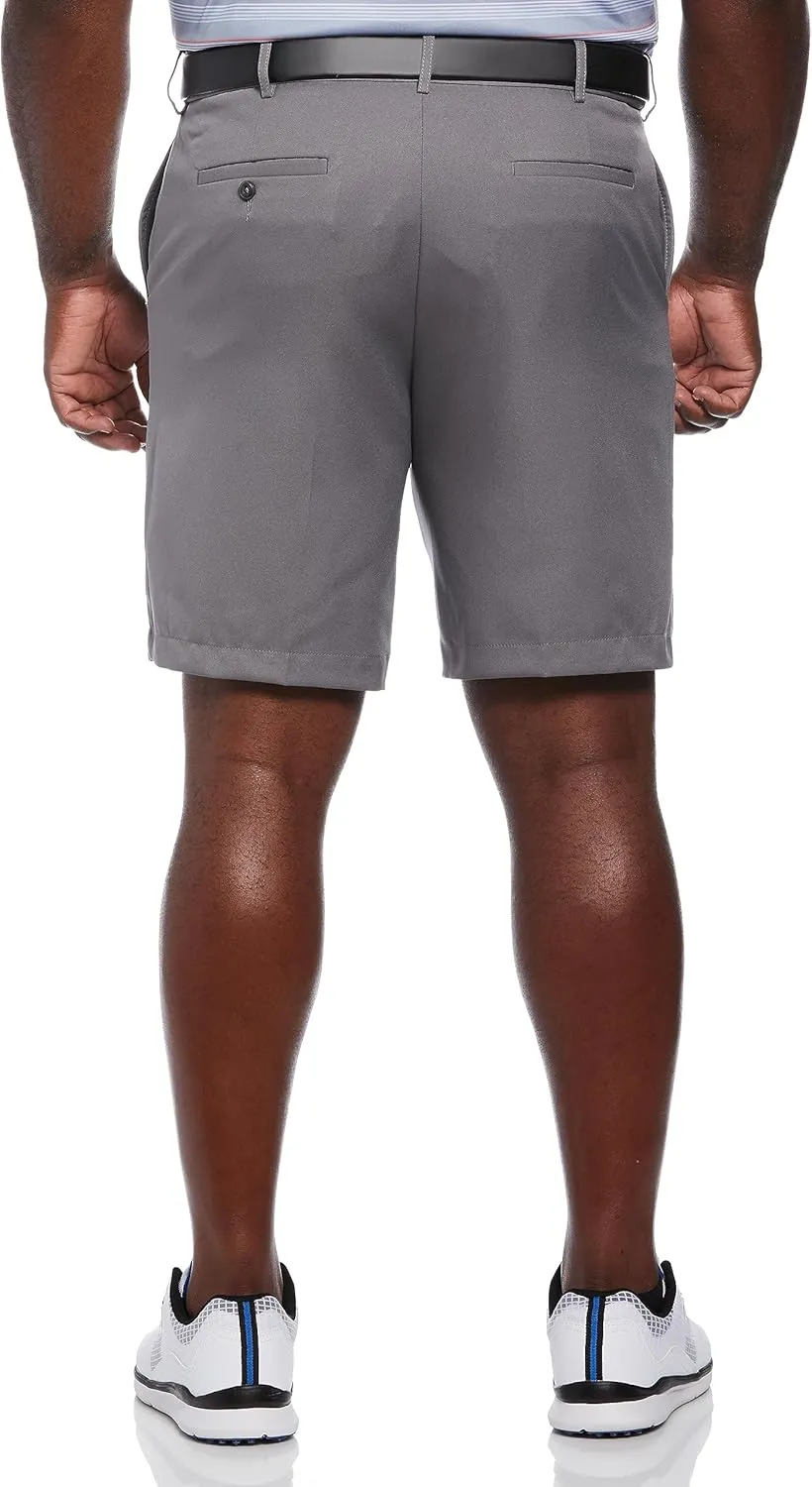 PGA TOUR Men's 9" Golf Shorts with Expandable Waistband, Flat Front, Moisture-Wicking, Sun Protection, Stretch, Lightweight