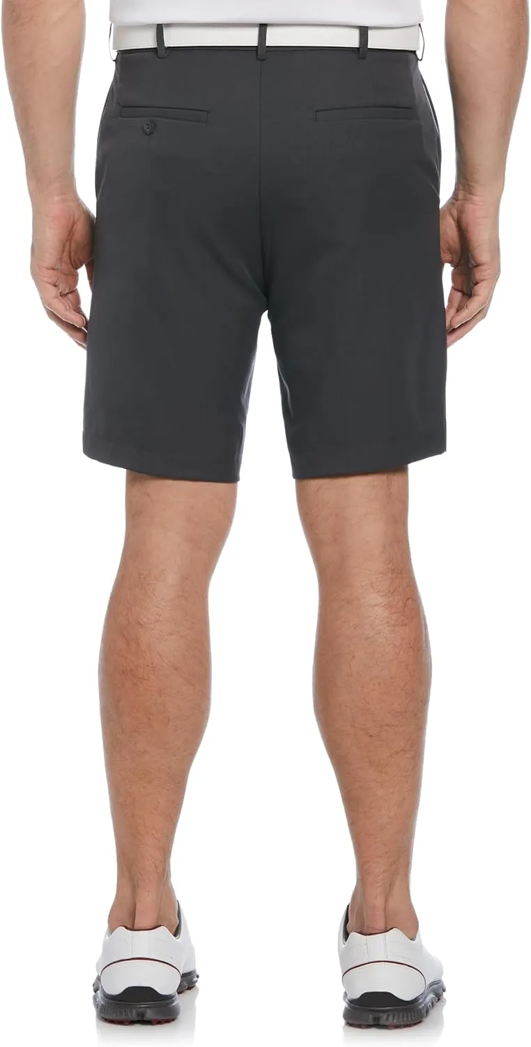 PGA TOUR Men's 9" Golf Shorts with Expandable Waistband, Flat Front, Moisture-Wicking, Sun Protection, Stretch, Lightweight