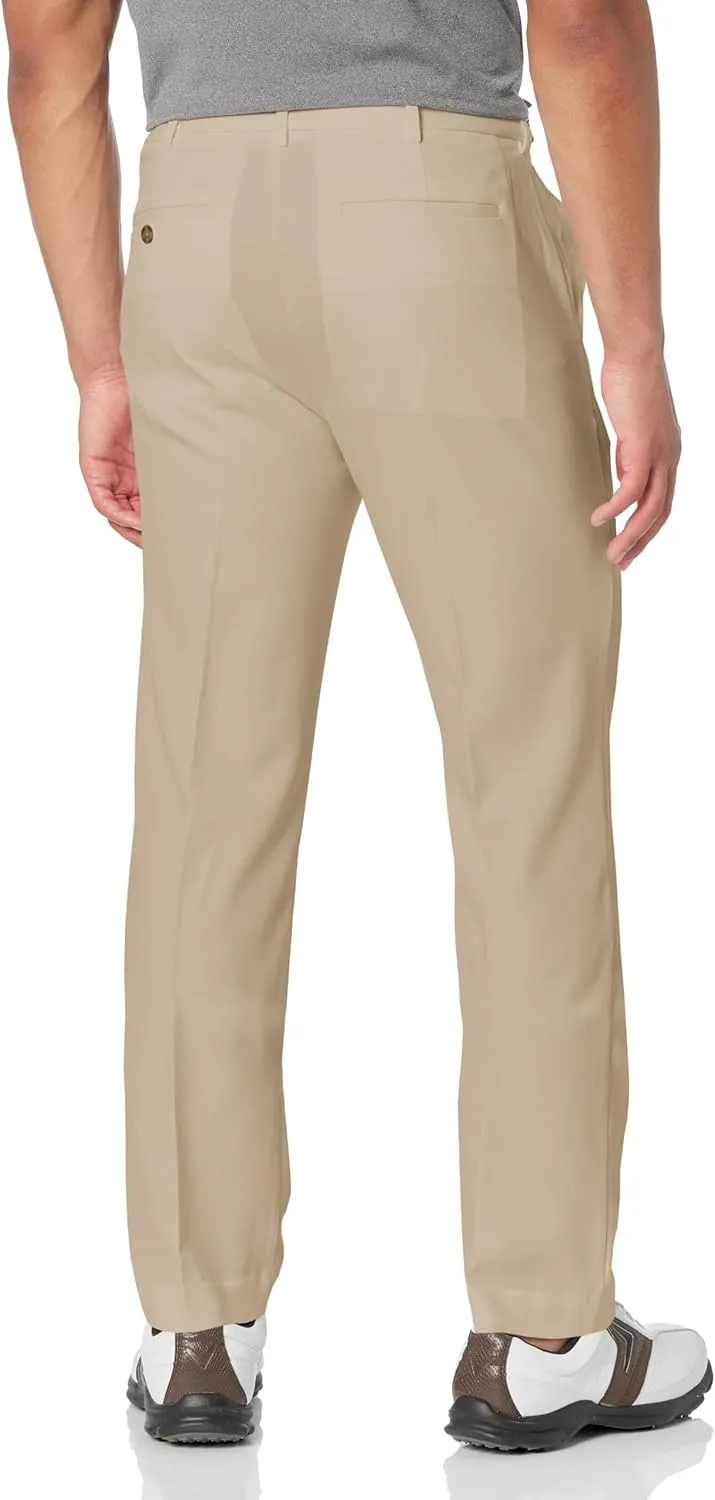 PGA TOUR Men's Golf Pants with Expandable Waistband, Flat Front, Moisture-Wicking, Sun Protection, Stretch Lightweight Twill