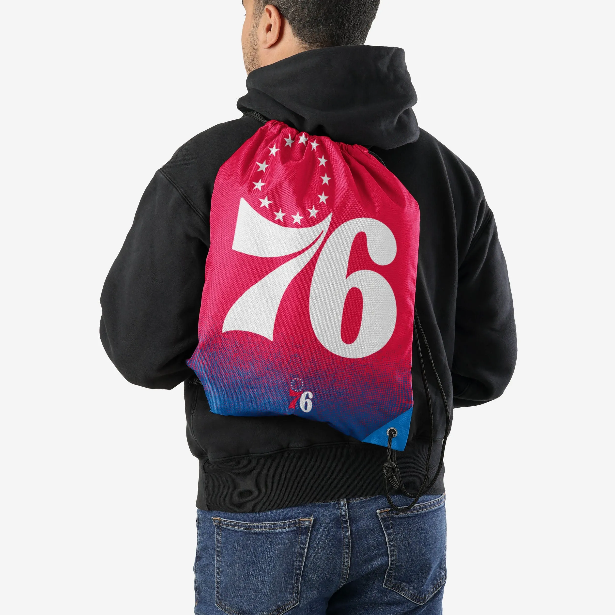 Philadelphia 76ers Gradient Drawstring Backpack